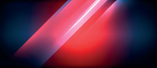 A vibrant diagonal line in shades of electric blue and magenta cutting through a dark background, creating a striking visual effect reminiscent of the night sky © antishock