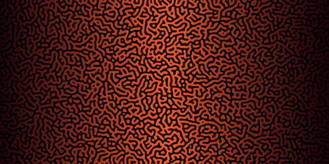Abstract Reaction-diffusion Turing pattern natural texture orange gradient color scheme. Linear design with biological shapes. Organic lines Memphis. abstract truing organic wallpaper design. 