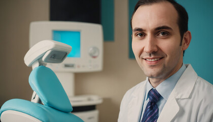 Friendly male dentist