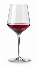 Isolated Red Wine Glass for Versatile Design Use