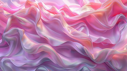 Obraz premium A tight shot of a pink-white background with wavy patterns atop and base