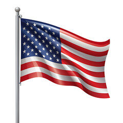 Fototapeta premium Background of shiny united states flag 
