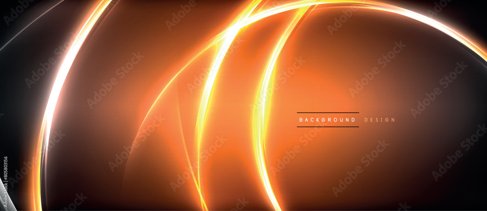 Poster an artistic representation of an orange glowing circle against a black background, symbolizing an as