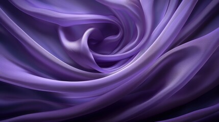 Obraz premium A tight shot of purple fabric, featuring an ample portion at the bottom The midpoint of the image reveals more fabric piling up beneath