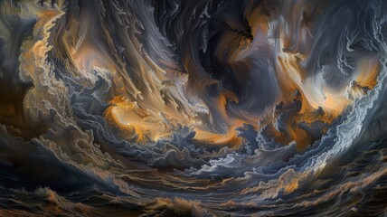 color photo of an awe-inspiring sky filled with billowing clouds, their towering forms reaching towards the heavens, 