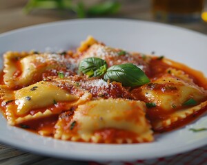 ravioli in tomato sauce