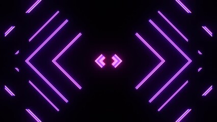3D digital animation of pulsating purple neon light Music VJ Loop abstract background. Seamless loop motion graphics for the night club music scene, shows, retro, high-tech. - Powered by Adobe