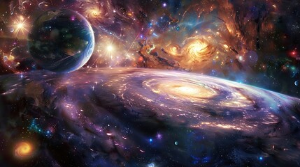 Obraz premium galaxy space