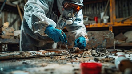 welder working in the workshop