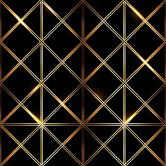 geometric line abstract gold luxury  on dark background.
