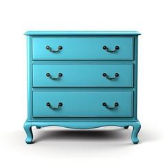 Chest of drawers cyan