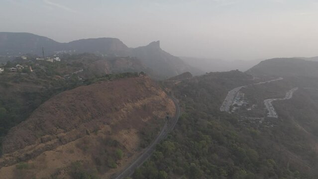 indian in railway in sahyadri range mountains