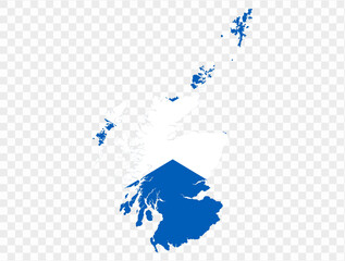Scotland map flag on transparent  background. vector illustration. 