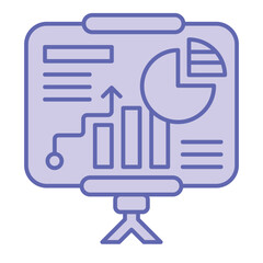 Data Dashboard  Icon blue