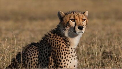View of wild cheetah