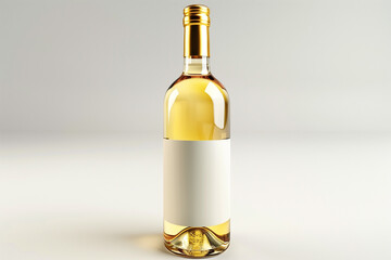 A bottle of wine with a gold cap