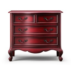 Chest of drawers maroon