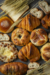 いろいろな種類のパン