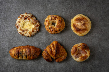 いろいろな種類のパン