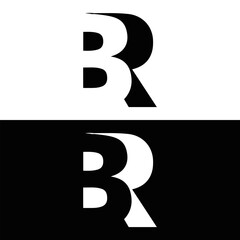 BR set ,BR logo. B R design. White BR letter. BR, B R letter logo design. Initial letter BR letter logo set, linked circle uppercase monogram logo. B R letter logo vector design. 