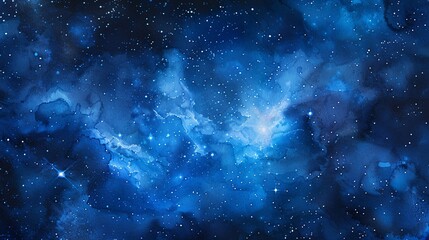 a watercolor painting of space featuring twinkling stars and the Gemini constellation, beautifully presented on textured watercolor paper.