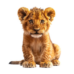 Lion Cub isolated on a transparent background