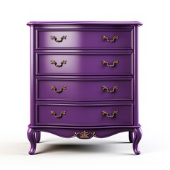 Chest of drawers purple