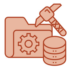 Data Mining  Icon brown