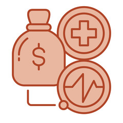 Financial Health  Icon brown