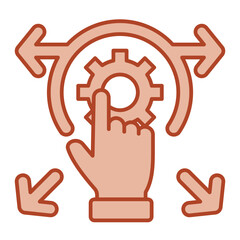 Decision Support  Icon brown