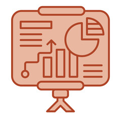 Data Dashboard  Icon brown