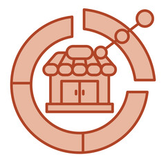 Market Penetration  Icon brown