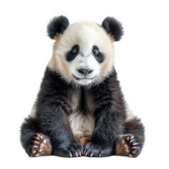 Obraz premium Panda isolated on a transparent background