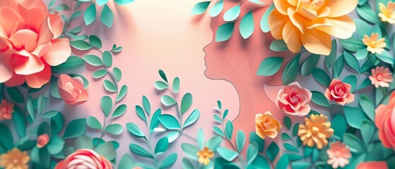 Honor the maternal bond with Greeting cards Happy Mothers day, template sharpened for greeting cards with copy space on center