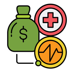 Financial Health  Icon color