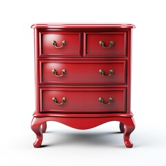Chest of drawers red