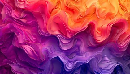 Obraz premium A bold gradient flow from bright orange to royal purple, symbolizing creative energy and passion