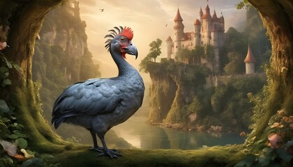 A Dodo Bird In A Fairy Tale Setting  3 - Powered by Adobe