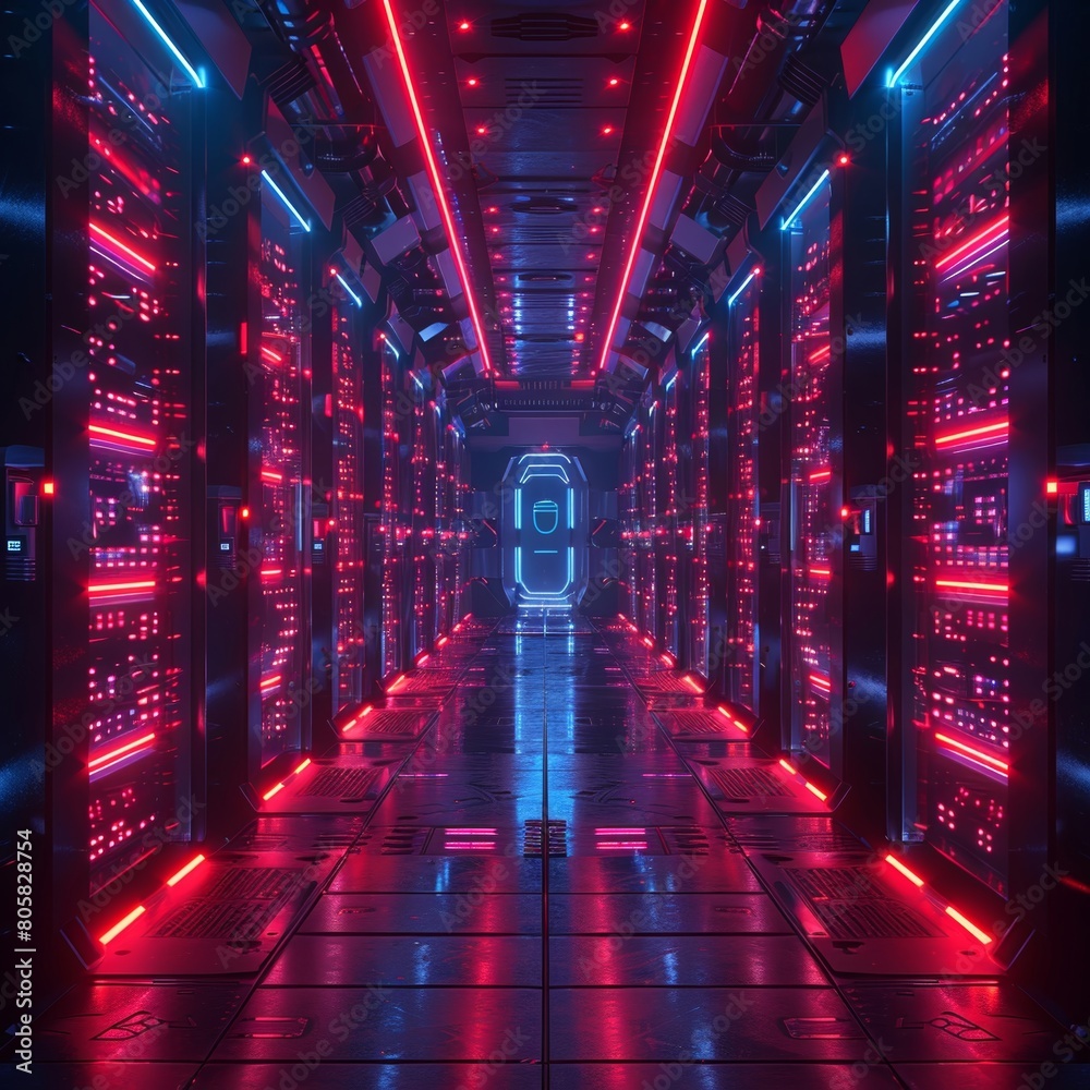 Poster illuminate the data center through creating a digital representation of the landscape with shimmerin