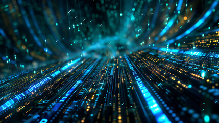 Naklejka premium Quantum Finance: Revolutionizing Financial Strategies with Quantum Algorithms