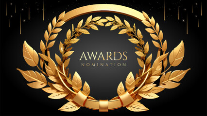 Golden Laurel Wreath Winner Award Nomination. Prestigious Recognition in Luxury 3D Design Concept and Abstract Corporate Elegance.