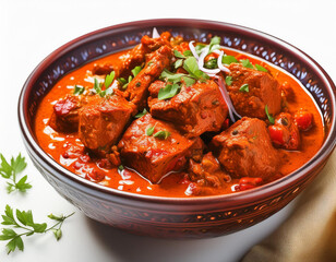 Authentic Lamb Vindaloo Traditional Fiery Red Goan Curry of Lamb