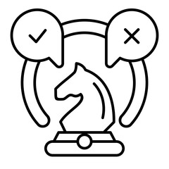 Strategic Alignment  Icon line