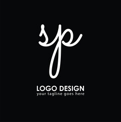 SP SP Logo Design, Creative Minimal Letter SP SP Monogram