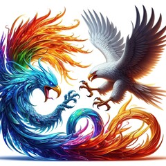 Obraz premium Fire phoenix