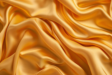 Obraz premium Golden silk fabric cloth background texture