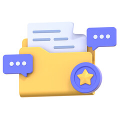 favorite 3D Illustration Icon Pack Element