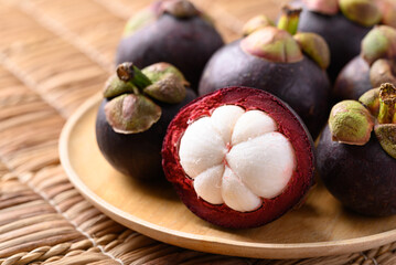 Mangosteen fruit ready to eating, Tropical fruit