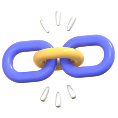 link 3D Illustration Icon Pack Element