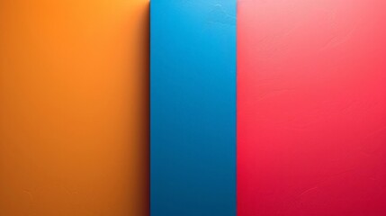 Vibrant Trio of Orange, Blue, and Red Textured Backgrounds for Modern Design Concepts